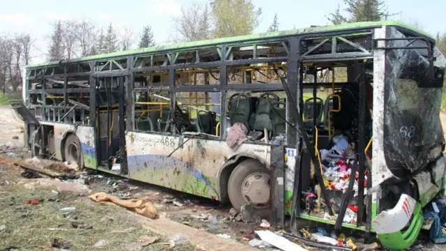 вибух в колоні евакуйованих поблизу Алеппо