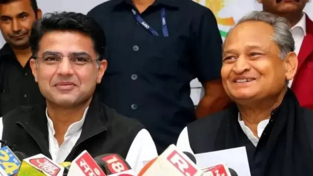 सचिन पायलट यांनी अशोक गेहलोत यांच्या नेतृत्वाला आव्हान दिलं आहे.