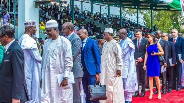 Wasu daga cikin manyan baki da suka halarci taron bikin ranar demokradiyyar.