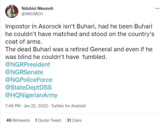 Ohun ti Ndubisi Nkumeh sọ