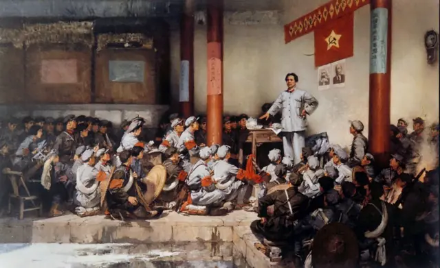 中共採取了聯合底層階級和在農村大規模組織與支持農民反抗地主的政策，得到大量農民的支持。