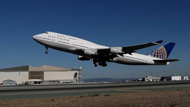 यूनाइटेड एयरलाइंस का विमान