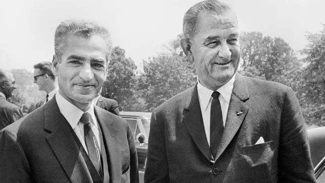 Reza Pahlavi e Lyndon Johnson