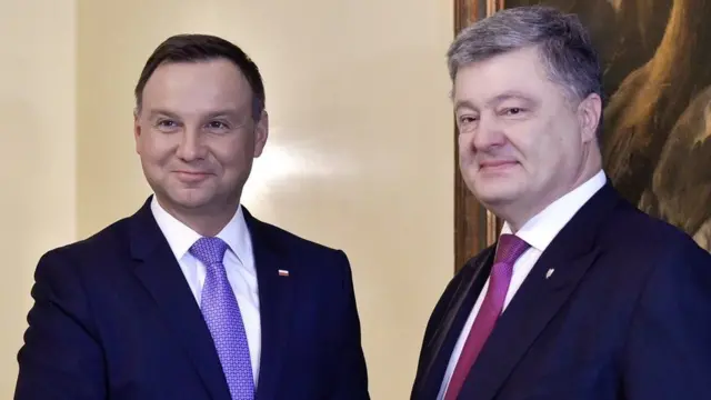 Президенти Польщі та України Анджей Дуда і Петро Порошенко зустрічалися кілька разів