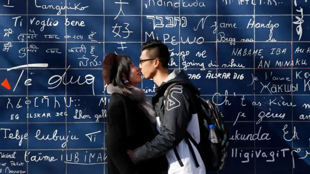 Couple kissing