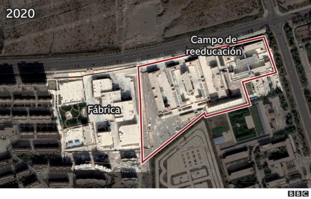 Mapa satelital del terreno