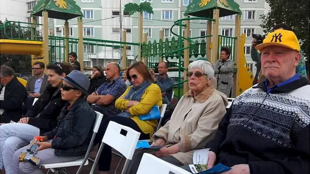 Избиратели на встрече с кандидатом