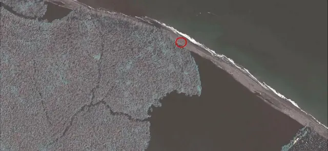 Imagen aérea del campamento militar de Nicaragua cercano a la frontera con Costa Rica en el Caribe