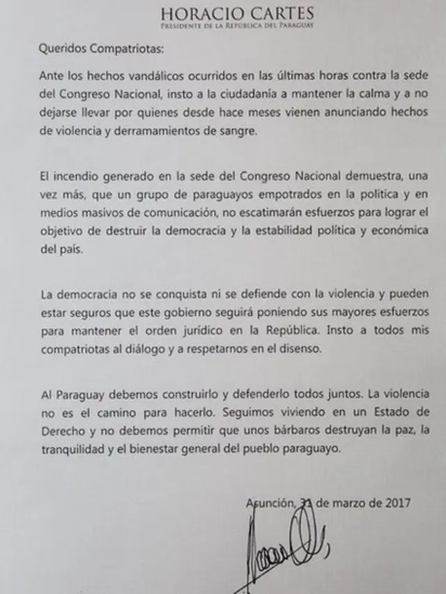 Comunicadoanálise de futebol virtual gratisHoracio Cartes