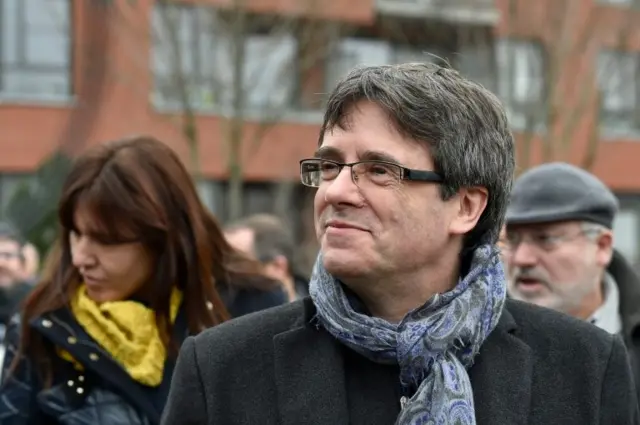 Carles Puigdemont Brüksel'de