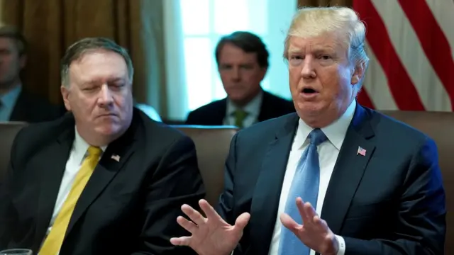 دونالد ترامپ و مایک پومپئو