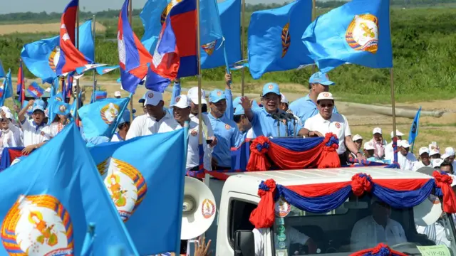 สมเด็จฮุน เซน ออกหาเสียงช่วยลูกพรรคเป็นครั้งแรกในรอบ 24 ปี