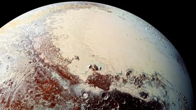 Le glacier Sputnik Planitia de Pluton