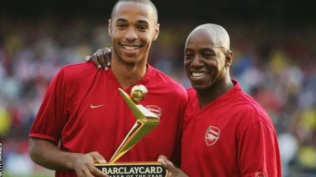 Theiry Henry kushoto ndio mchezaji aliyeifungia Arsenal magoli mengi akiwa na 288 akifuatiwa na Ian Wright ambaye aliunga magoli 185