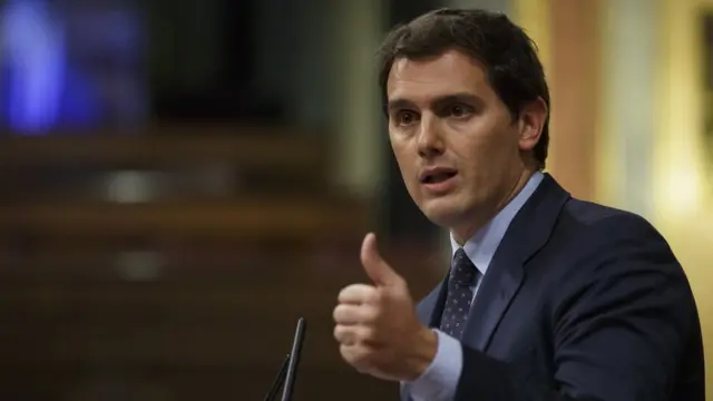 Albert Rivera, en el Congreso.