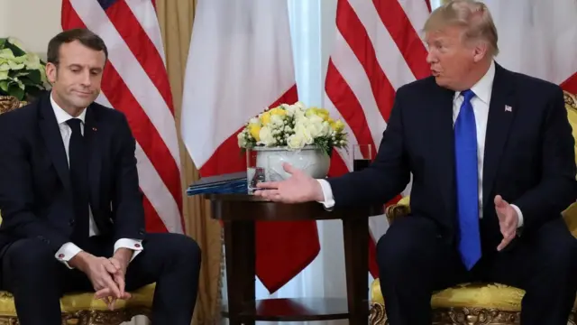 法国总统马克龙和特朗普