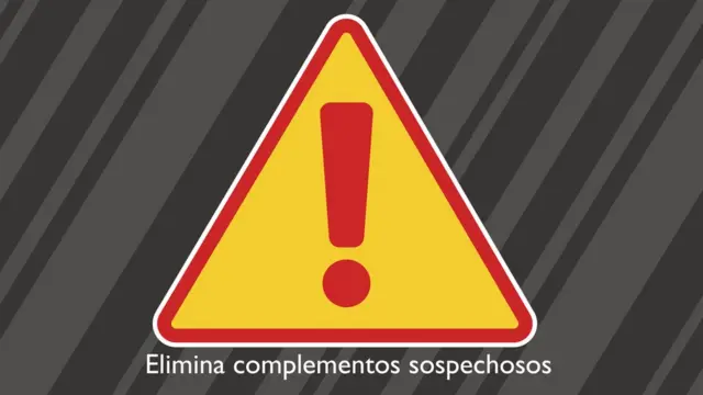 Paso 4: elimina complementos sospechosos.