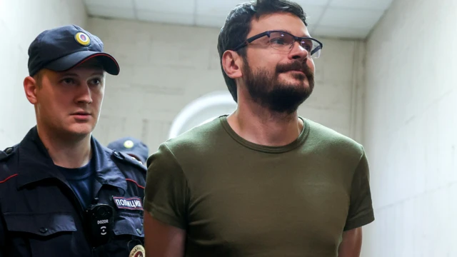 Илья Яшин в Басманном суде 13 июля 2022 г.