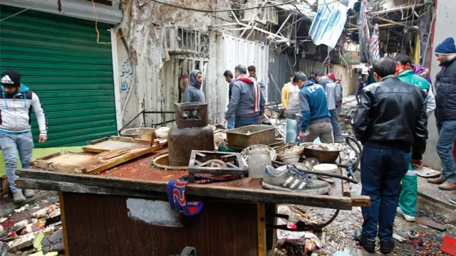 انفجار في سوق السنك ببغداد