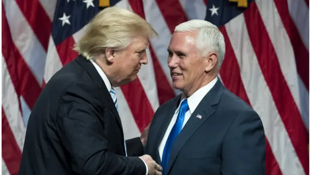 Donald Trump e Mike Pence, a chapa republicana