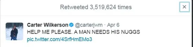 कार्टर विल्करसन का ट्वीट