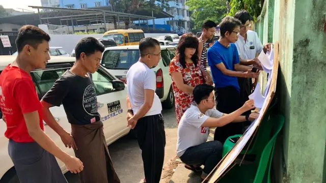 ရန်ကုန်စည်ပင်ရွေးကောက်ပွဲ မဲပေးသူတွေ