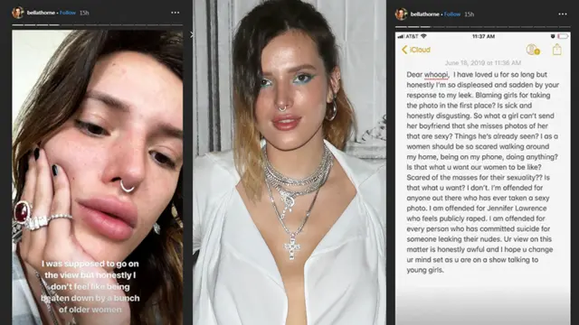 Bella Thorne Gallery - Bella Thorne: Whoopi Goldberg's naked photo comments 'disgusting'