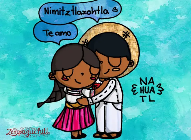 "Te amo" en nahuatl