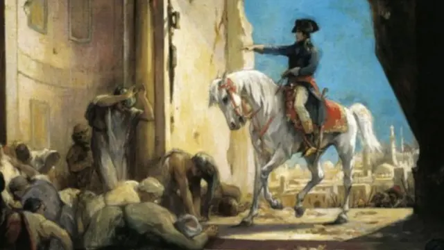 بونابرت ومجموعة من المصريين