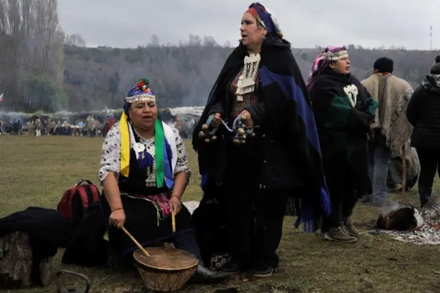 Manifestación mapuche