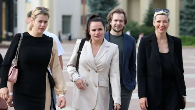 La candidate Svetlana Tikhanovskaya