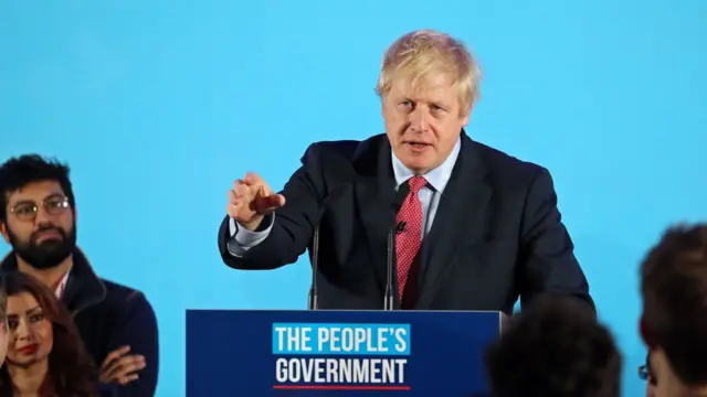 约翰逊领导的保守党取得英国议会下议院大多数议席。