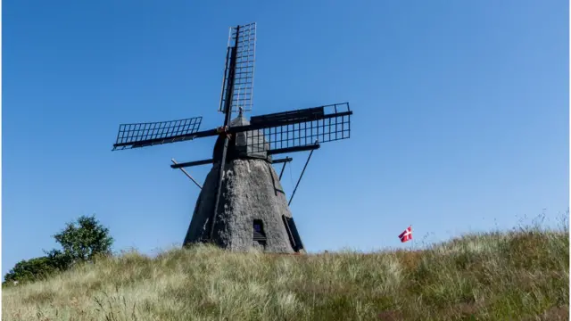 Old wind mill in Skagen, Denmark. (Photo by: Birgit Ryningen/VW Pics/UIG via Getty Images)