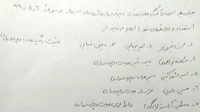 هشت عضو هیات دوچرخه‌سواری سبزوار استعفا کردند