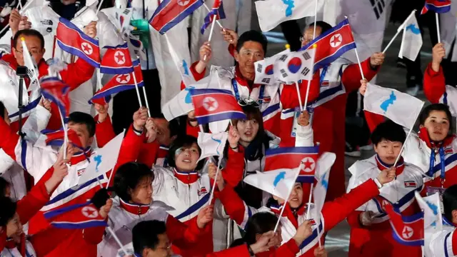 navijači dve koreje na zimskim olimpijskim igrama