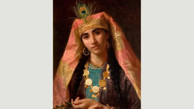 لوحة تخيلت فيها صوفي غينجامبر آندرسون شخصية "شهرزاد"