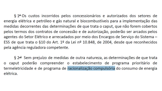 Trecho da medida provisória com açõesbet pré apostacombate à crise do setor elétrico