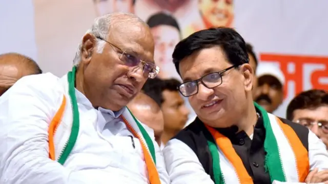 खरगे आणि बाळासाहेब थोरात