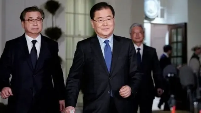 வட கொரியா சென்ற தென் கொரிய தூதர்கள்