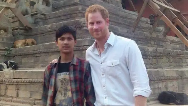 राजकुमार ह्यारीसँग पुरुषोत्तम सुवाल