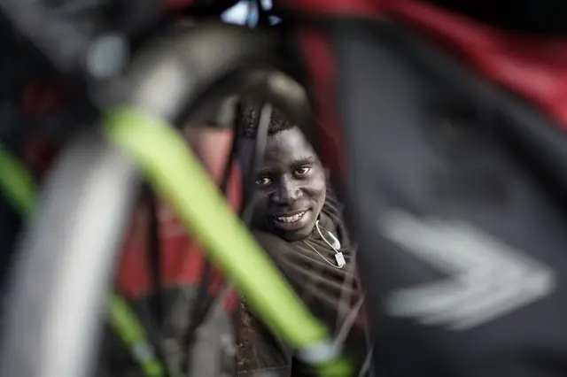 A bike lover in Dakar, hune 2017