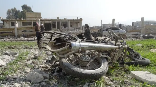 ఏళ్ల తరబడి జరుగుతున్న దాడుల కారణంగా ఇడ్లిబ్‌ నగరం బాగా దెబ్బతింది