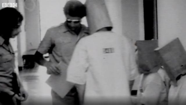 Imagem das gravações do experimento em 1971 e reproduzidas em reportagem da BBC em 2011