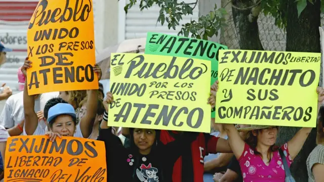 Protesta en México.