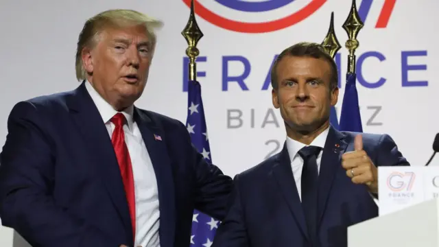 مکرون و ترامپ