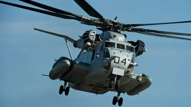 Helicóptero Super Stallion Foto de archivo.