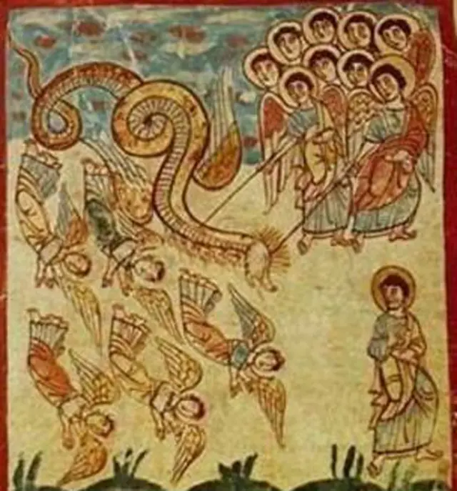 Imagen de antiguo manuscrito conservado en Tréveris, Alemania.