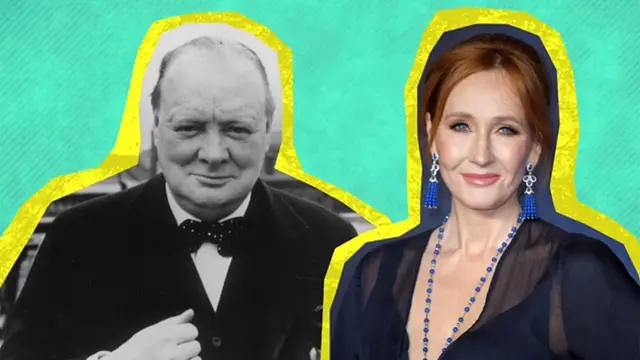 Winston Churchill y JK Rowling