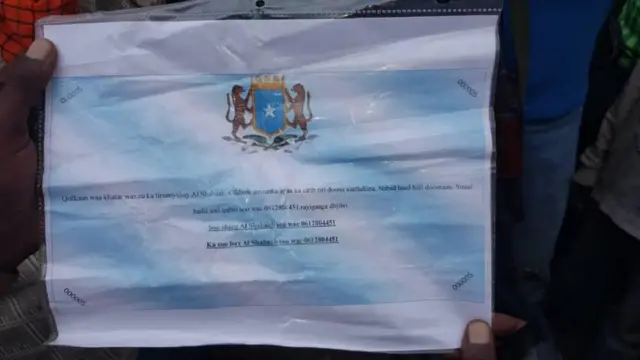Warqaddan ayaa la sheegay in ay ka tageen ciidankii wadaadka dilay