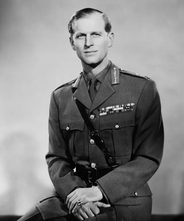 The Duke of Edinburgh in his uniform as a Field Marshall in the British Army
